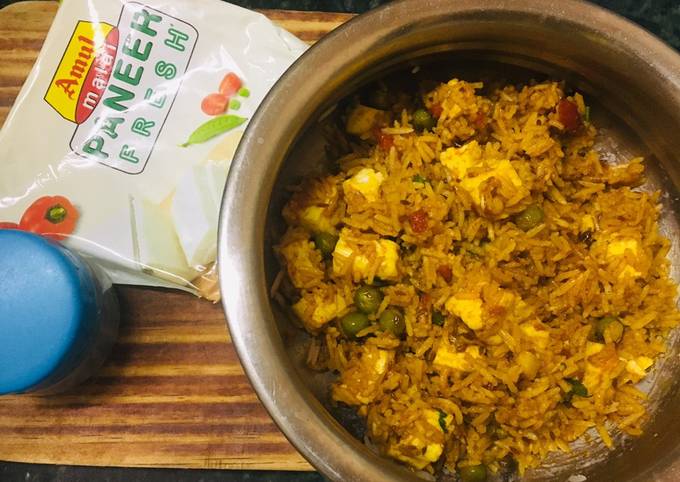 Recipe of Any-night-of-the-week Tawa paneer veg biryani