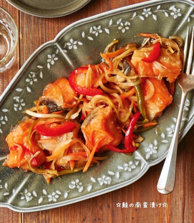 Salmon Nanbanzuke (Sweet And Sour Marinated Salmon) Recipe By