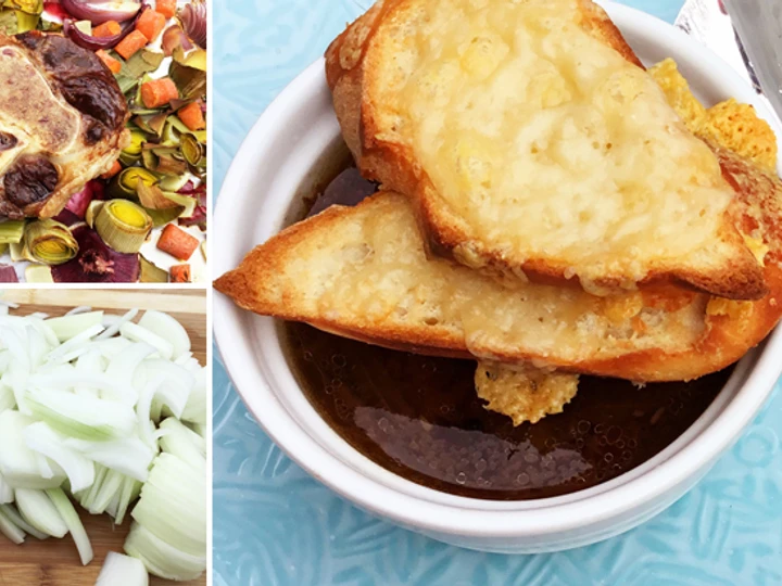 Easy Ways Prepare|Recipe} French Onion Soup with Homemade Fullblood Wagyu Beef Stock the Delicious