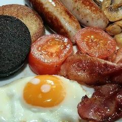 A picture of Vickys Scottish Black Pudding (Blood Sausage).