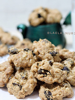 Foto resep Crunchy oatmeal raisin cookies