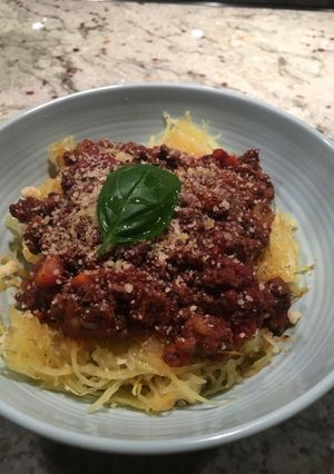 A picture of Turkey Bolognese sauce.