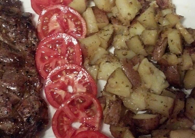 Garlic and herb potatoes