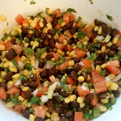 A picture of Corn and Black Bean Salsa.