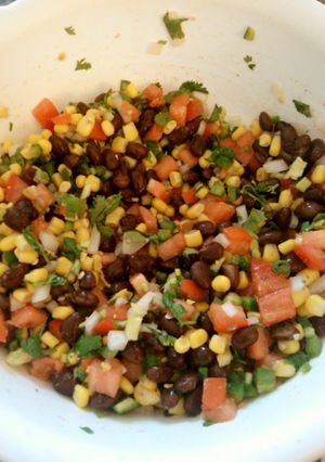 A picture of Corn and Black Bean Salsa.