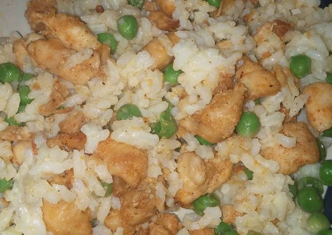 Chicken-Rice-With Peas & Butter