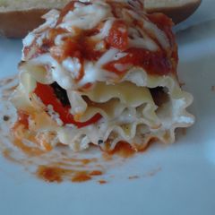 A picture of Caprese Lasagna Roll-ups.
