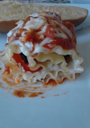 A picture of Caprese Lasagna Roll-ups.