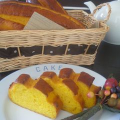A picture of Fluffy Kabocha Squash Bread.