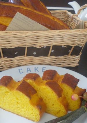 A picture of Fluffy Kabocha Squash Bread.