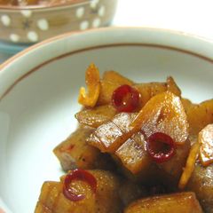 A picture of Burn-You-Up Garlic Konnyaku Beer Snack.