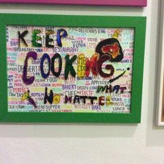 A picture of Glass Painted Cooking Picture.