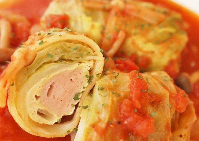 Steps to Prepare Speedy Healthy Cabbage Rolls with Tofu