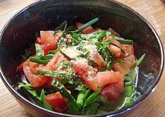 Delicious Beyond Imagination! Chive and Tomato Salad