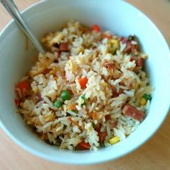 A picture of Salted egg fried rice.