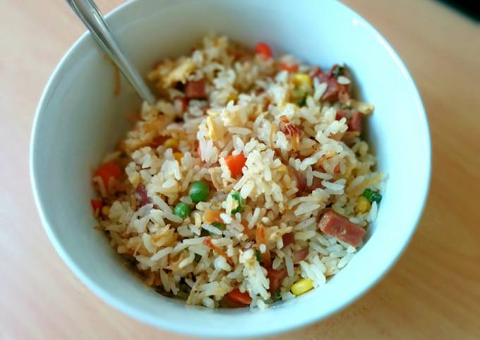 Salted egg fried rice
