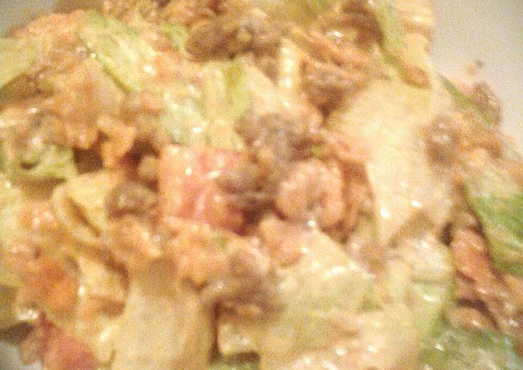 Recipe of Homemade Taco salad, dorito style!