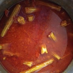 A picture of Drumstick curry.