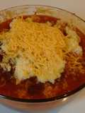 Homemade chili and Cornbread