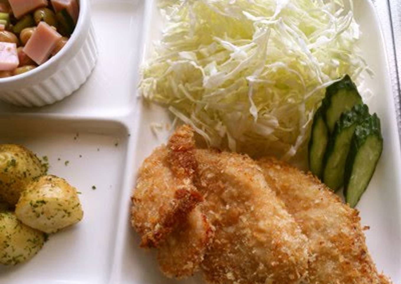 Less Calories and Less Washing! Baked Tonkatsu