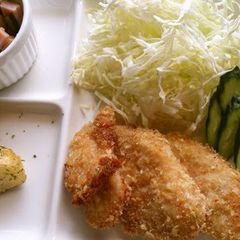 A picture of Less Calories and Less Washing! Baked Tonkatsu.