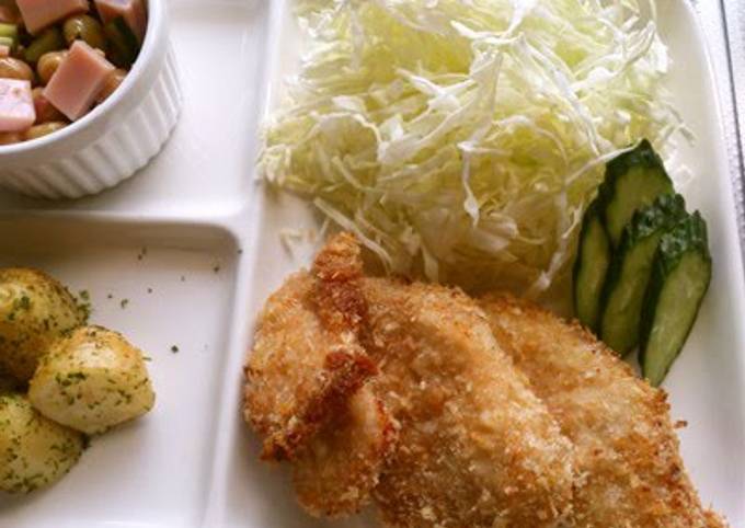 Step-by-Step Guide to Prepare Favorite Less Calories and Less Washing! Baked Tonkatsu