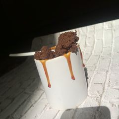 A picture of Milo mug cake.