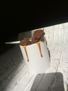 A picture of Milo mug cake.