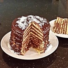 A picture of 12 Layer Vanilla Sponge Cake.