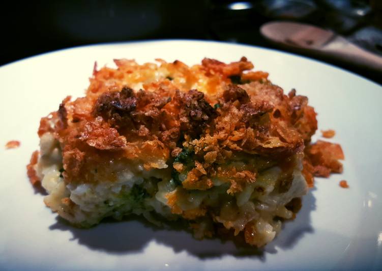 Recipe of Homemade Doritos chicken and broccoli rice casserole