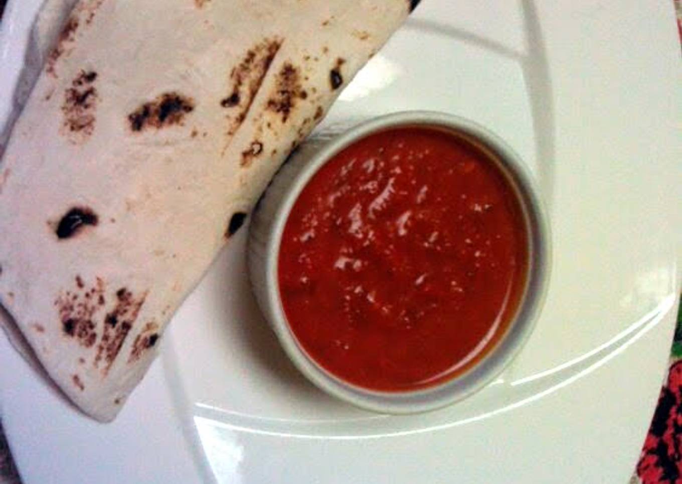 Paprika sauce or paprika with meat