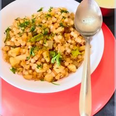 Sabudana khichadi A picture of Sabudana khichadi.