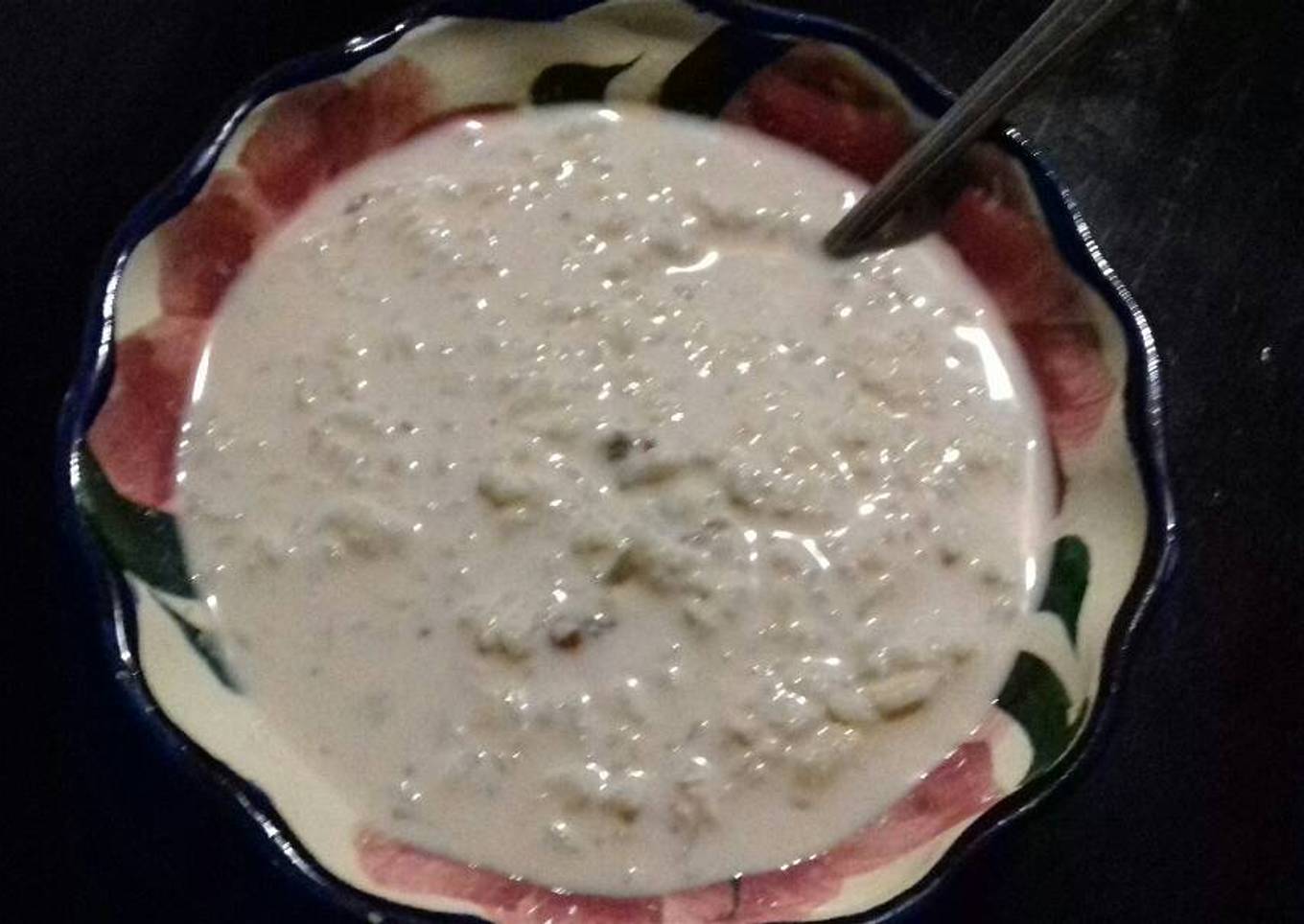 Arroz con leche y nuez