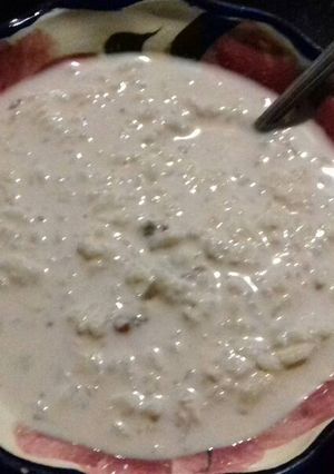 Una foto de Arroz con leche y nuez