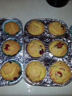A picture of Lemon Cranberry Muffin Delight.