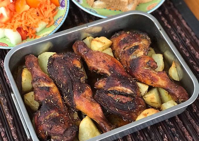 Anti Ribet, Buat Ayam Kentang Oven Bahan Sederhana