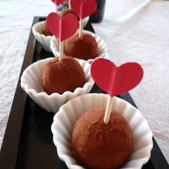 A picture of Lovely Chocolate Truffles for Valentine's Day.