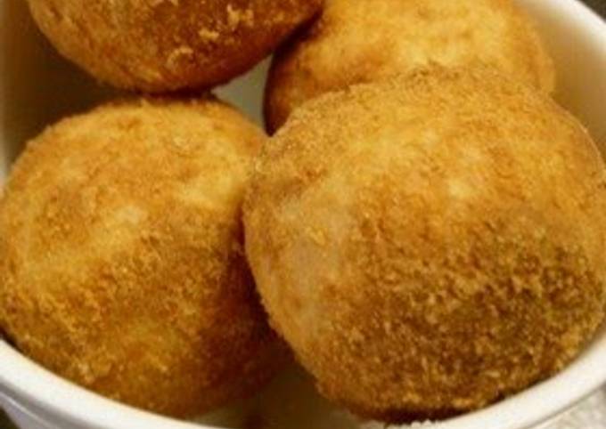 How to Prepare Super Quick Homemade Brown Sugar and Kinako Tofu Donuts Made with Joshinko