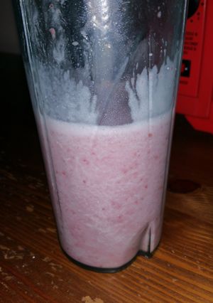 A picture of Cherry Vanilla Almond Protein Smoothie.