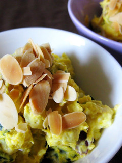 A picture of Creamy Kabocha Squash and Sweet Potato Salad.