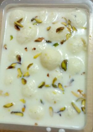 A picture of Ras malai By Nancy.