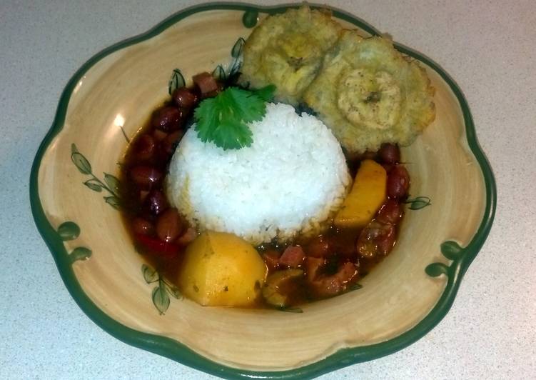 Simple Way to Prepare Super Quick Homemade Puerto Rican Rice &amp; Pink Beans