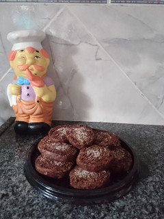 Una foto de Bizcochitos de chocolate integrales 🍫