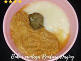 Bubur mentega Rendang daging (mpasi 7m+)