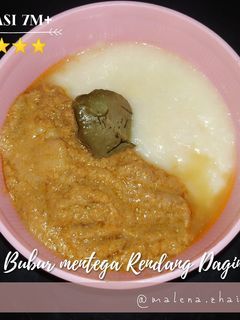 Foto resep Bubur mentega Rendang daging (mpasi 7m+)