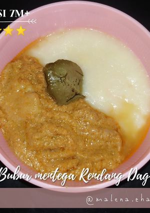 Foto resep Bubur mentega Rendang daging (mpasi 7m+)