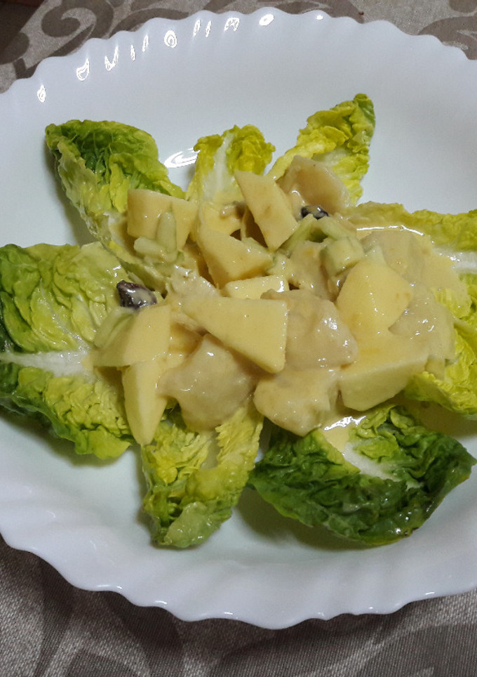 Una foto de 🇺🇸“Ensalada waldorf” americana vegana 🥗