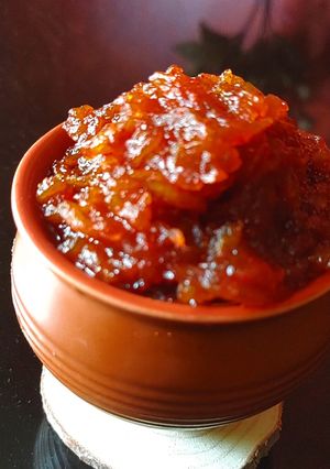 A picture of Watermelon Rind chutney.
