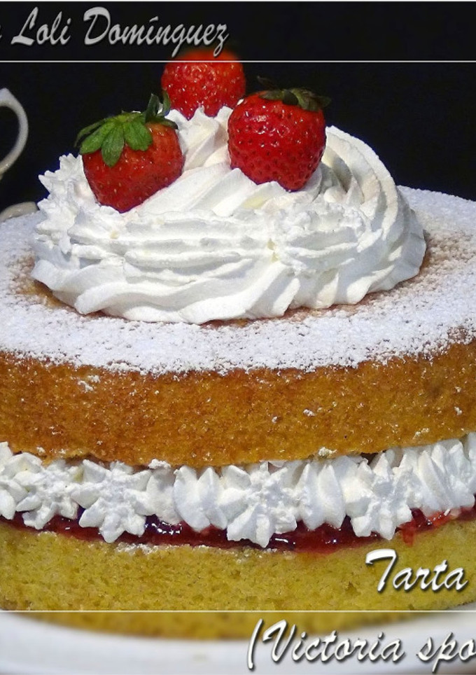Una foto de Tarta Victoria (Victoria sponge cake)