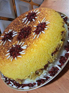 عکسی از دستور ته چین مرغ
